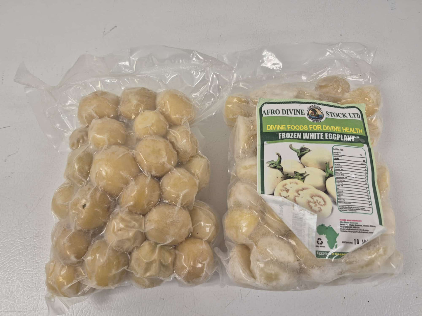 Afro Divine Frozen White Eggplant
