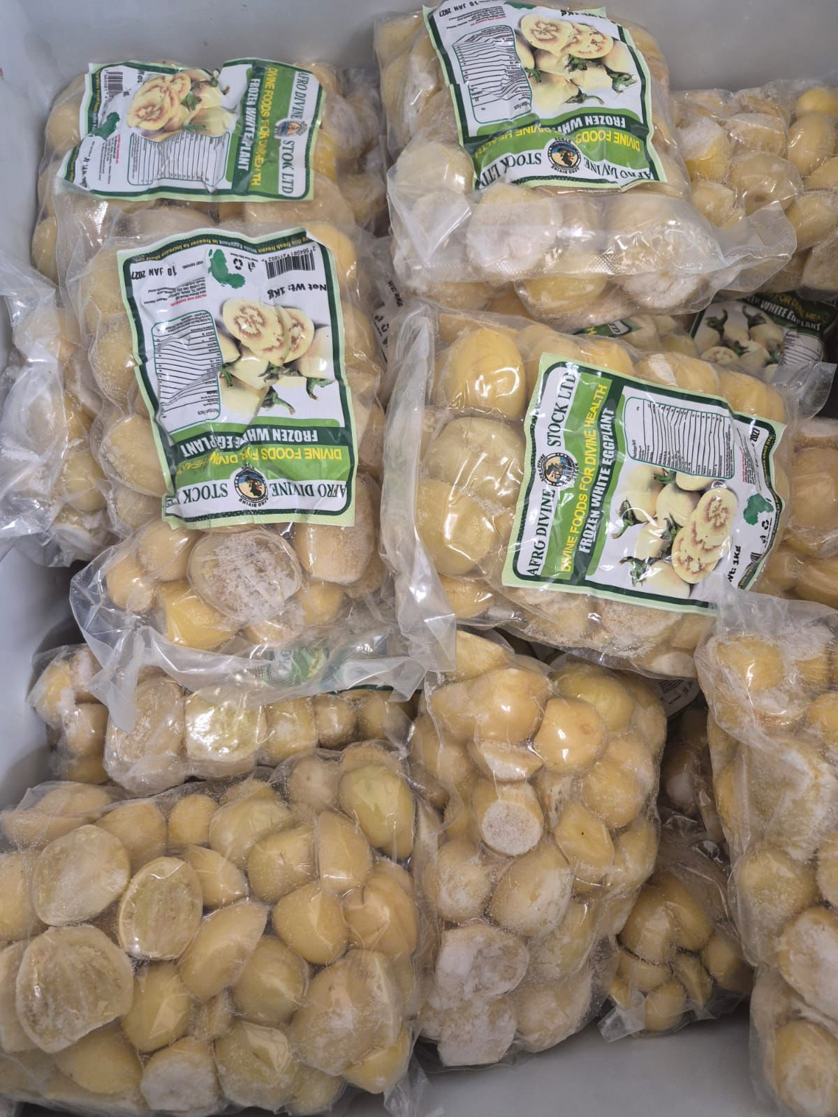Afro Divine Frozen White Eggplant