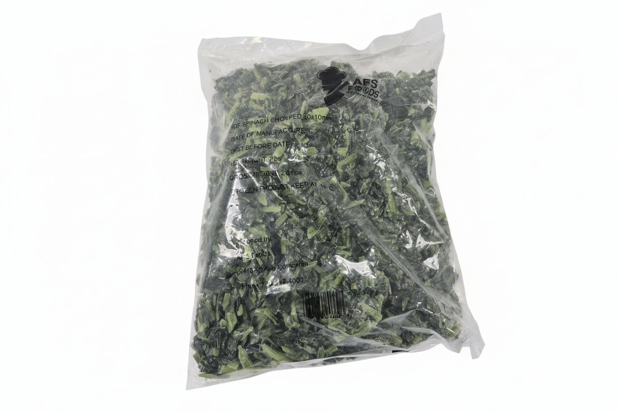 AFS Foods Frozen Chopped Spinach
