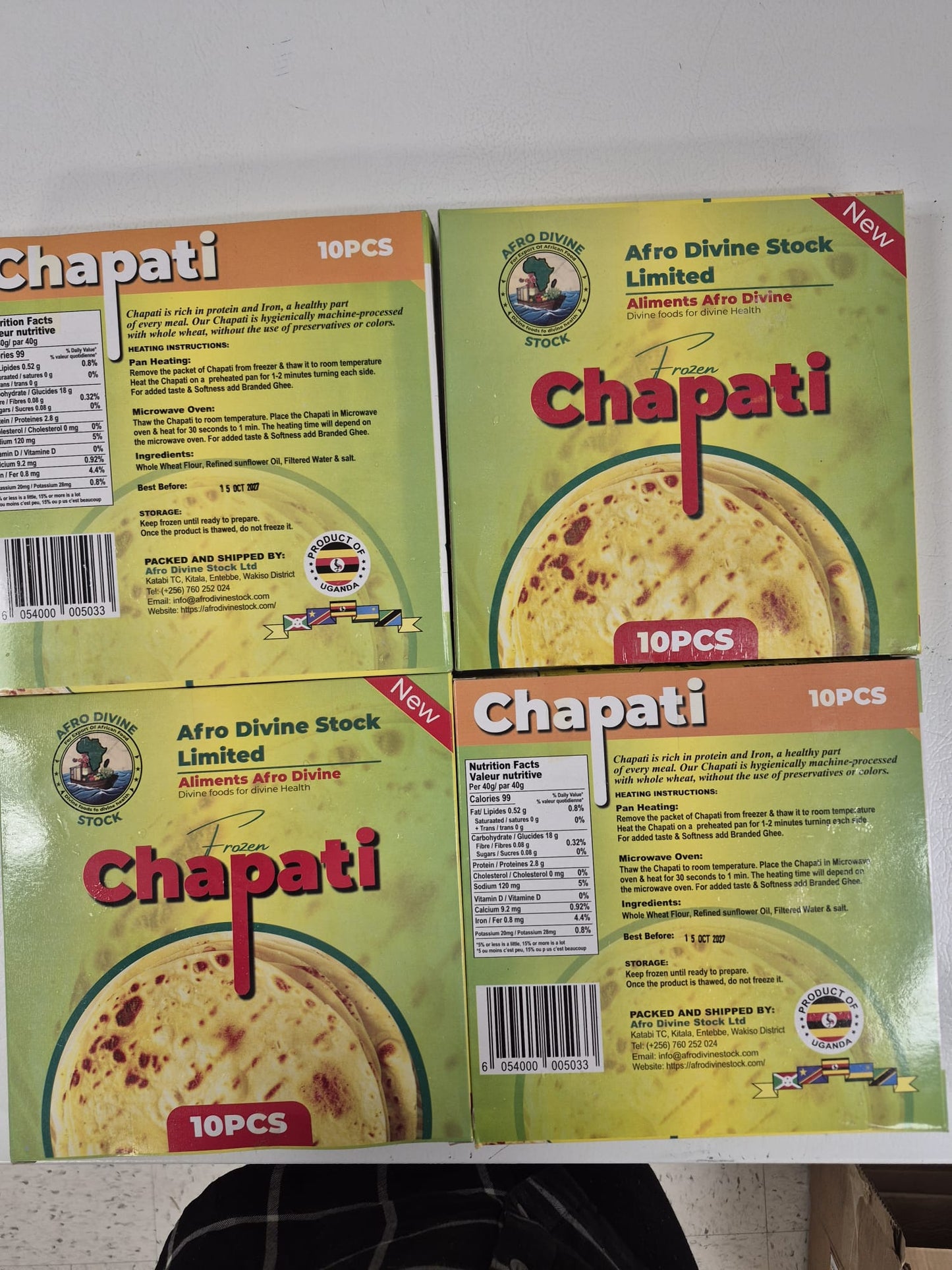 Afro Divine Frozen Chapati