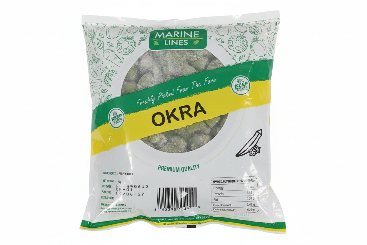 Marine Lines Frozen Okra Sliced